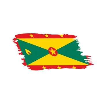 Grenada flag, vector illustration Stock Illustration