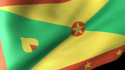 Grenada Flag Waving Stock Footage 12205792