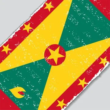 Grenada grunge flag. Vector illustration Stock Illustration