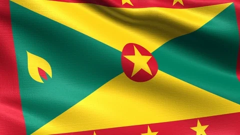 Grenada Looping Flag 4K Vídeos de archivo 107182176