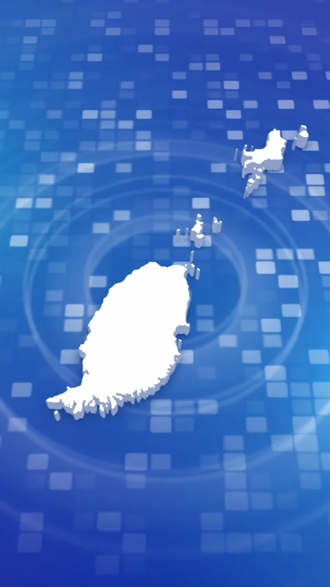 Grenada Map Intro Stock Footage 259980036