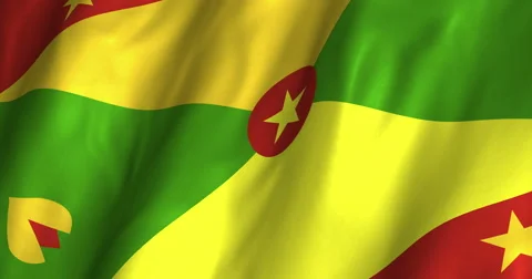 Grenada waving flag 4K Stock Footage 50742702