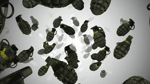 Grenade 3d Render Background (Loop) 스톡 동영상 137949228