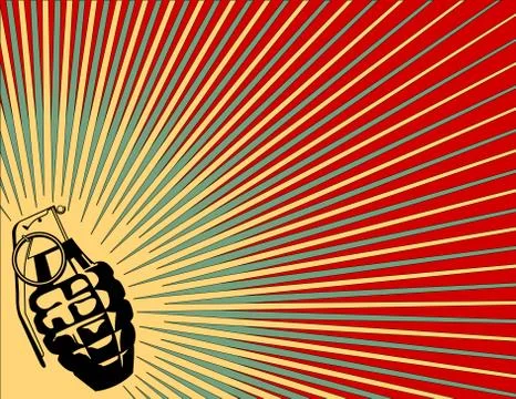Grenade background 스톡 일러스트