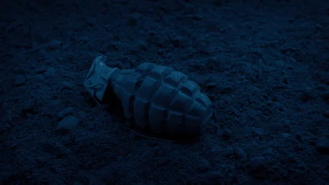 Grenade Explodes On The Battlefield Vídeos de archivo 290454571