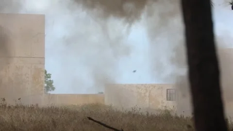 Grenade exploding during live fire exercise 库存影片 294679815