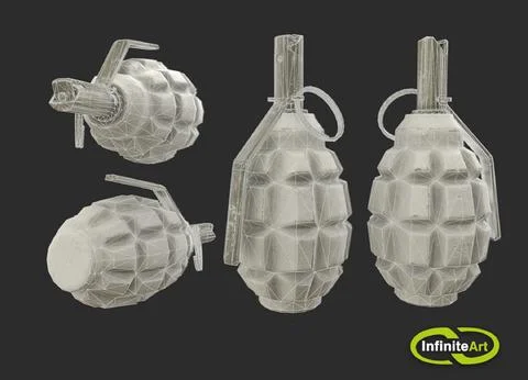 Grenade F1 3D Model