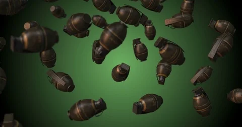 Grenade falling Stock Footage 82441307