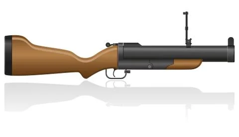 Grenade-gun illustration Stock Illustration
