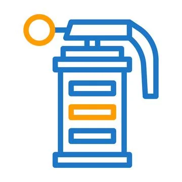 Grenade icon solid gradient purple pink colour military symbol perfect. Stock Illustration