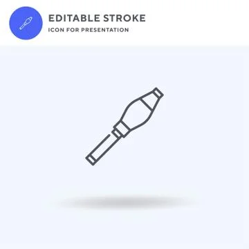 Grenade icon vector, filled flat sign, solid pictogram isolated on white, logo Stockillustratie