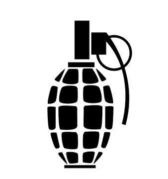 Grenade icon vector Stock Illustration