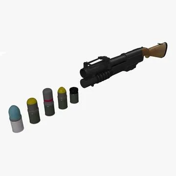 Roblox Classic Rocket Launcher - Download Free 3D model by