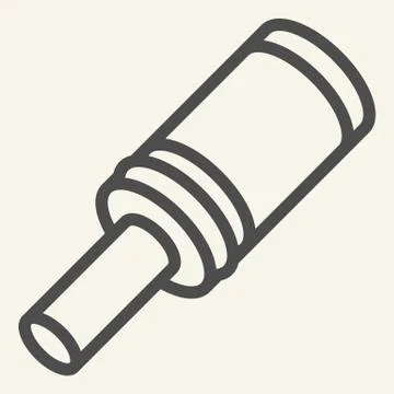 Grenade line icon. Explode vector illustration isolated on white. Bomb outline Illustrazione stock