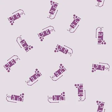 Grenade paintball game glyph vector seamless pattern Stock Illustration