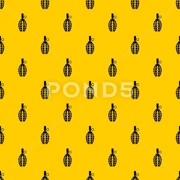 Grenade pattern vector Stock Illustration