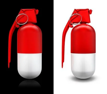 Grenade pill Stock-Illustration