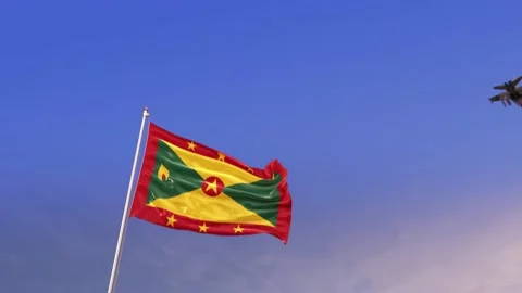 Grenade rend sky airforce Video stock 139434229