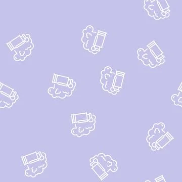 Grenade smoke line seamless pattern Stock Illustration