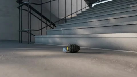Grenade stairs Stock Footage 265604124