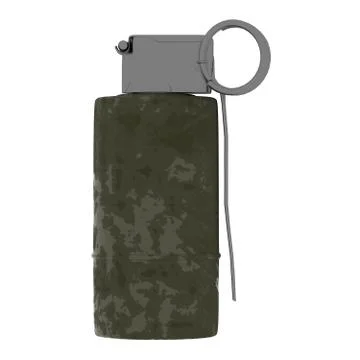 Grenade on a white background. Isolate. 3D rendering of excellent quality in  Foto stock