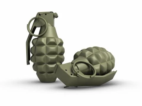 Grenades. Illustrazione stock