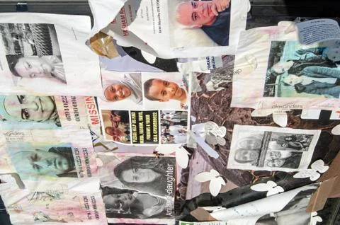 Grenfell Tower Disaster missing posters Stock Photos