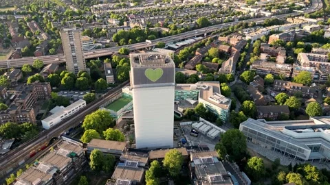 Grenfell Tower Stock Footage 200777328