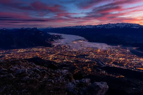 Grenoble is waking up Stock Photos