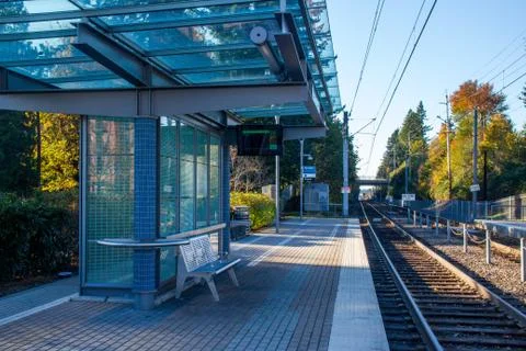 Gresham Commuter Train Station Foto stock