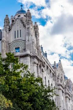 The Gresham palace (Gresham-palota) in Budapest, Hungary Foto stock