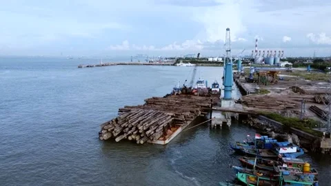 Gresik Port Stock Footage 197494612