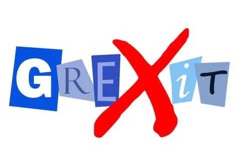 Grexit Stock Illustration