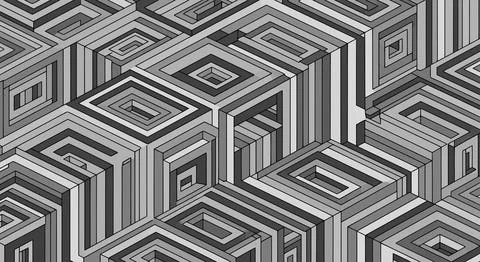 Grey 3d cube pattern background 스톡 일러스트