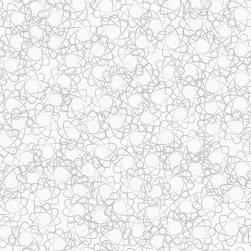 Grey abstract atomic pattern. Vector seamless background Stock Illustration