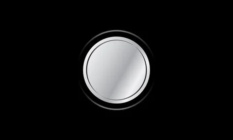 Grey abstract background with circle shapes Stock Illustration