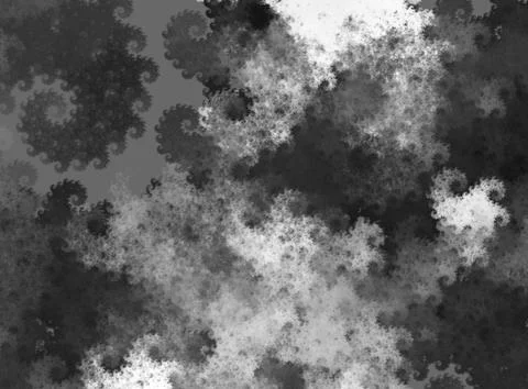 Grey abstract background composed of fractal shapes and colors on intense col Stock Illustration
