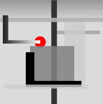 Grey Abstract Background Stock Illustration