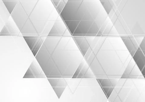 Grey abstract corporate tech background Stock Illustration