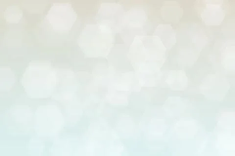 Grey abstract defocused background, hexagon shape bokeh pattern. Stock Illustration