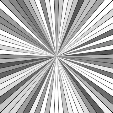 Grey abstract hypnotic ray burst stripe background - vector explosion design Stock Illustration