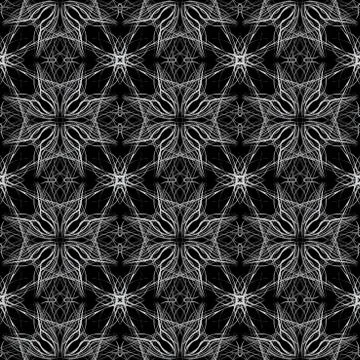 Grey Abstract pattern a black backgroun Stock Illustration