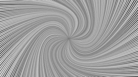 Grey abstract psychedelic vortex background with curved rays Stock Illustration