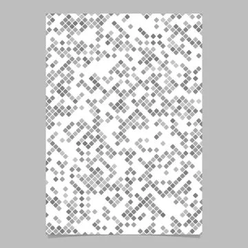 Grey abstract rounded square pattern background page template Illustrazione stock