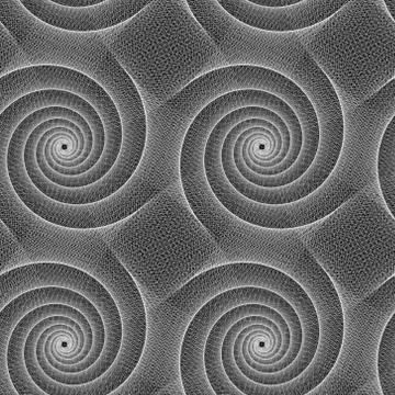 Grey abstract spiral design repeat pattern Illustrazione stock