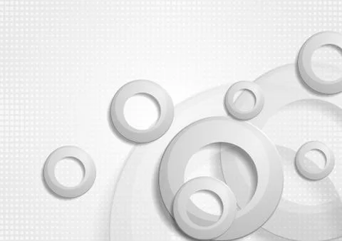 Grey abstract tech geometric texture background Stock Illustration