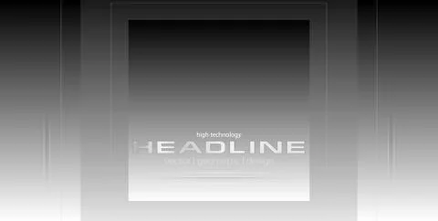 Grey abstract tech gradient background Stock Illustration