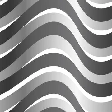 Grey abstract wave in a seamless pattern Stock Illustration