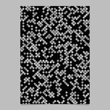 Grey abstractal diagonal square pattern brochure template Stock Illustration