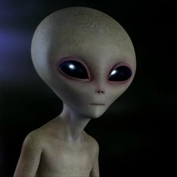 Grey alien Stock Illustration